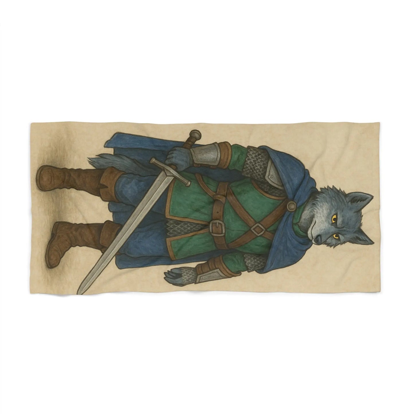 Lycanwolf Beach Towel Printify