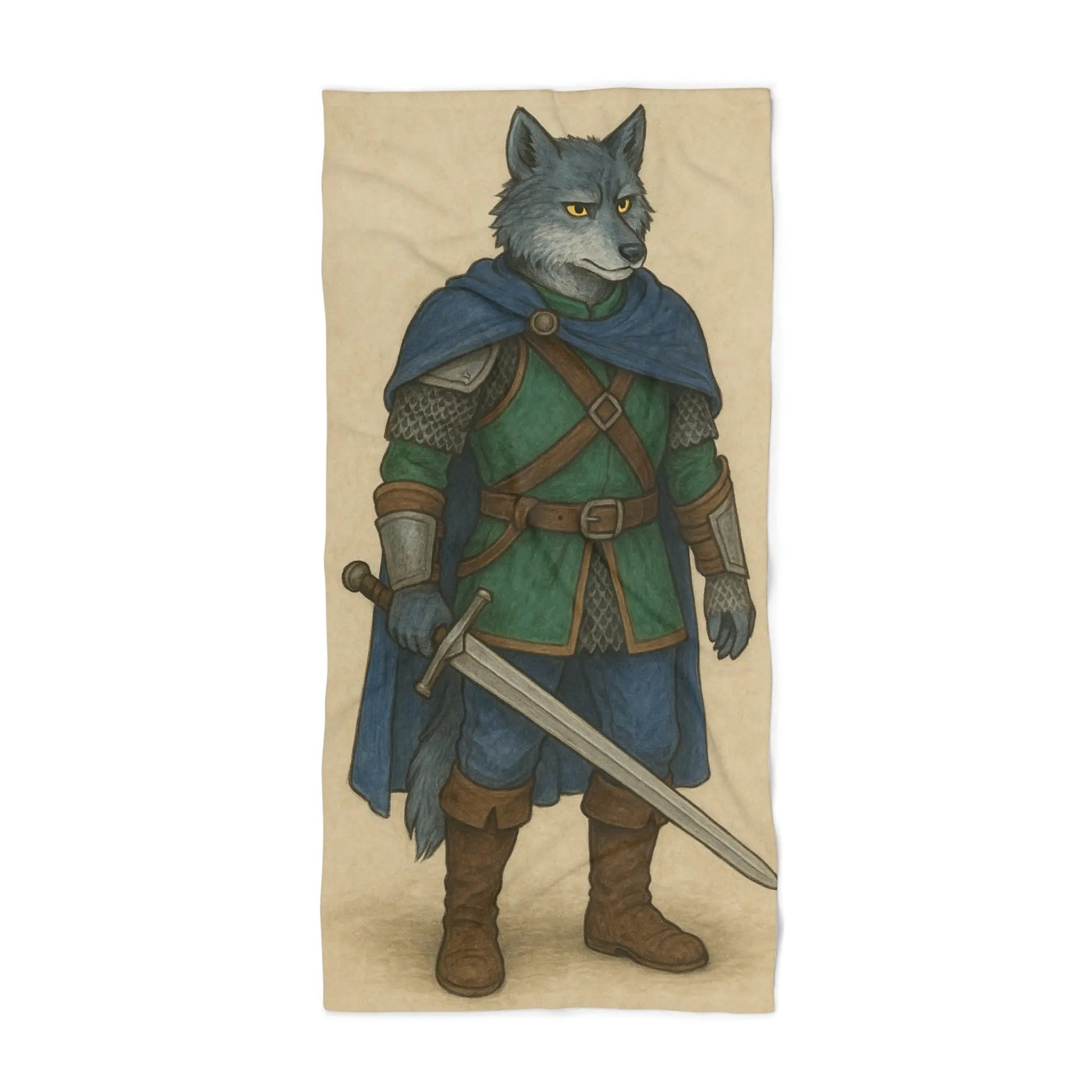 Lycanwolf Beach Towel Printify