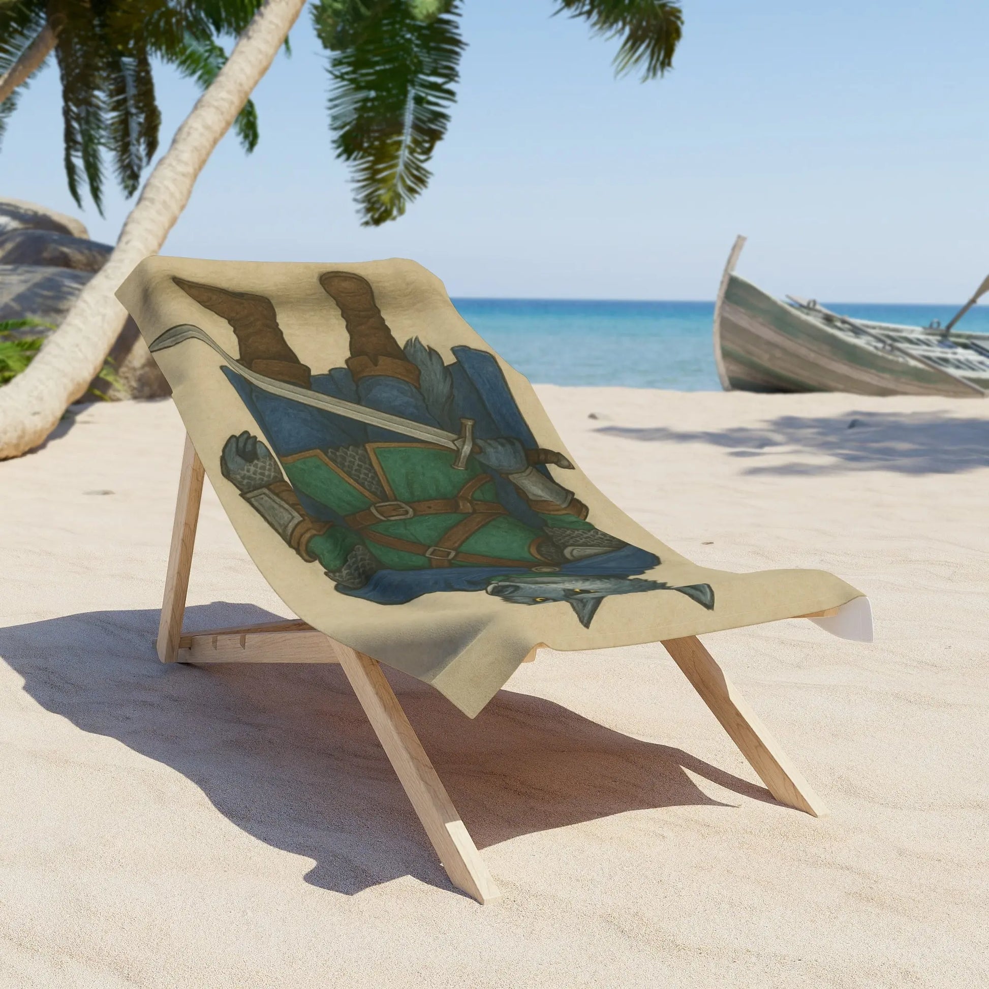 Lycanwolf Beach Towel Printify